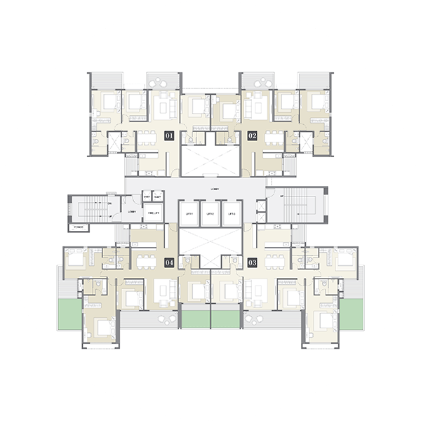 Floor Plan 11 — Premium 3 bhk apartment in Pune layout
